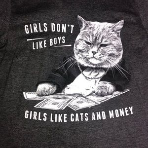 Cats and money T-shirt.